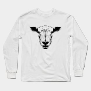 Sheep Head Portrait Long Sleeve T-Shirt